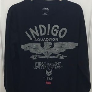 Levi’s Vintage Indigo Squadron Graphic T